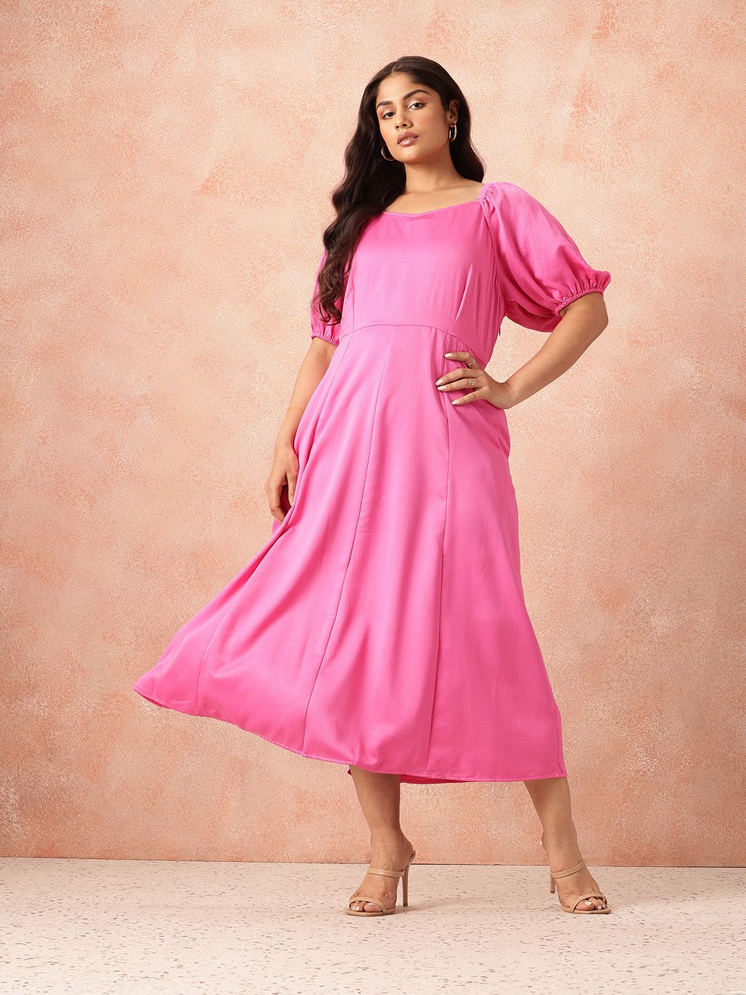all about you Plus Size Fit & Flare Maxi Dress