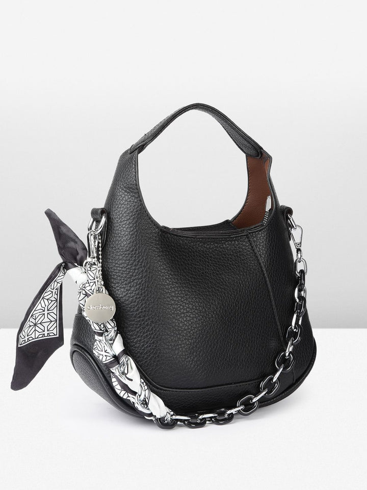 DressBerry Structured Hobo Bag with Scarf