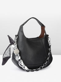 DressBerry Structured Hobo Bag with Scarf