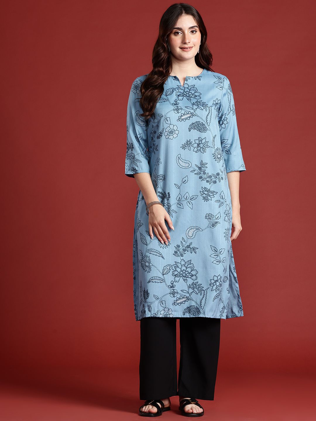 Anouk Women Floral Printed Kurta