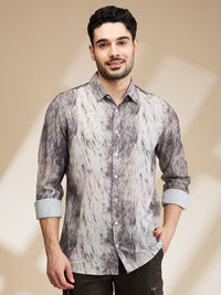 Being Human Men Slim Fit Opaque Printed Casual Shirt