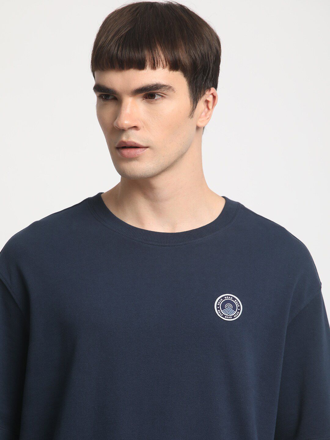 THE BEAR HOUSE Typography Printed Cotton Oversized T-shirt