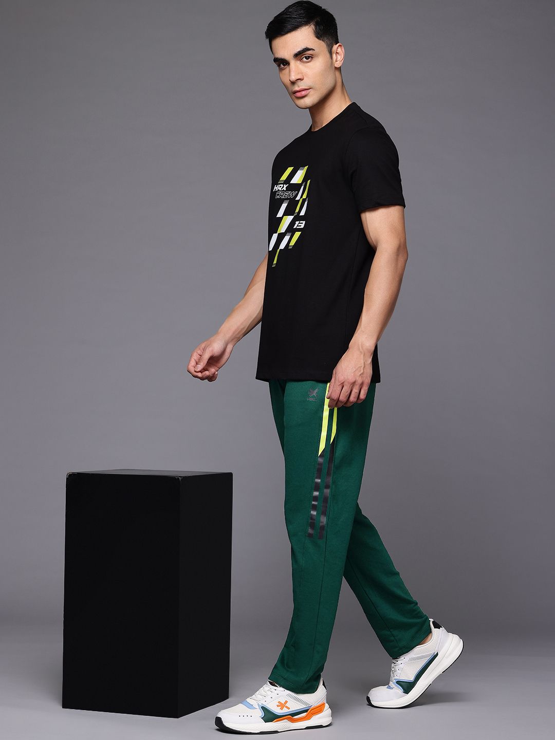 HRX by Hrithik Roshan Men Striped Lifestyle Track pants