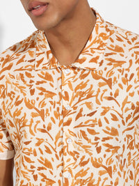 Campus Sutra Classic Abstract Printed Casual Shirt