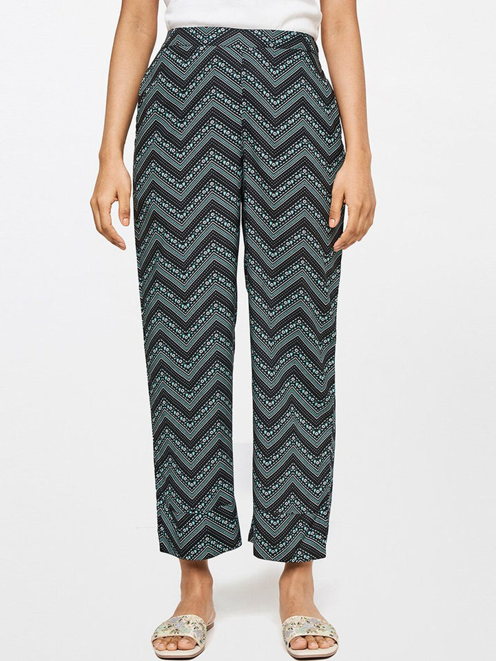 Global Desi Women Printed Loose Fit Trousers