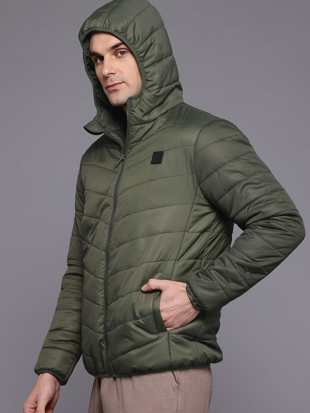 HRX by Hrithik Roshan Solid Lifestyle Padded Jacket