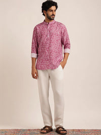 Anouk Lelaki Motif Etnik Cotton Bandhani Printed Kurta