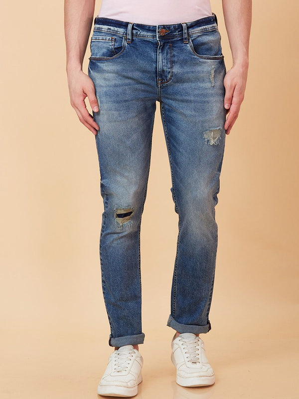 Being Human Men Slim Fit Light Fade Jeans