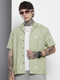 The Indian Garage Co Self Design Relaxed Fit Casual Shirt