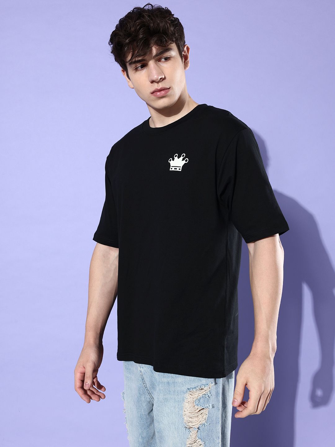 Difference of Opinion Pure Cotton Printed Oversized T-shirt
