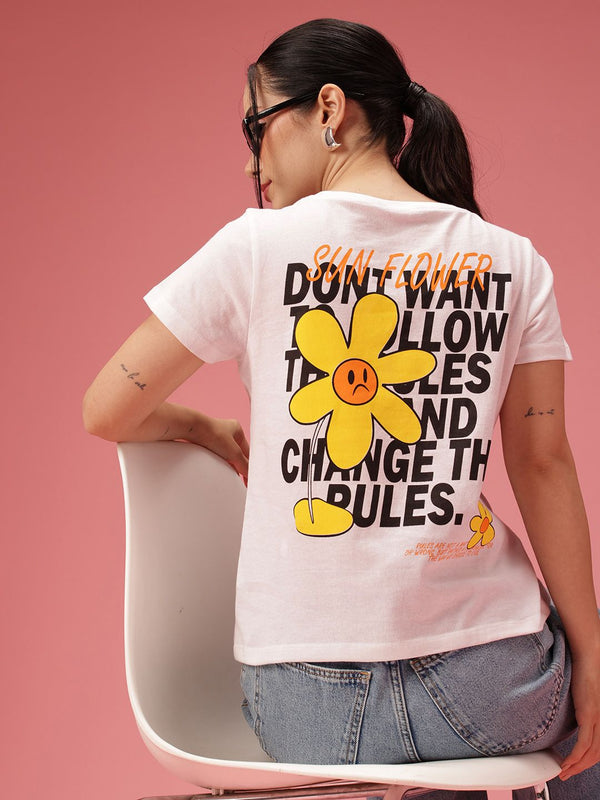 DressBerry Typography Printed T-shirt