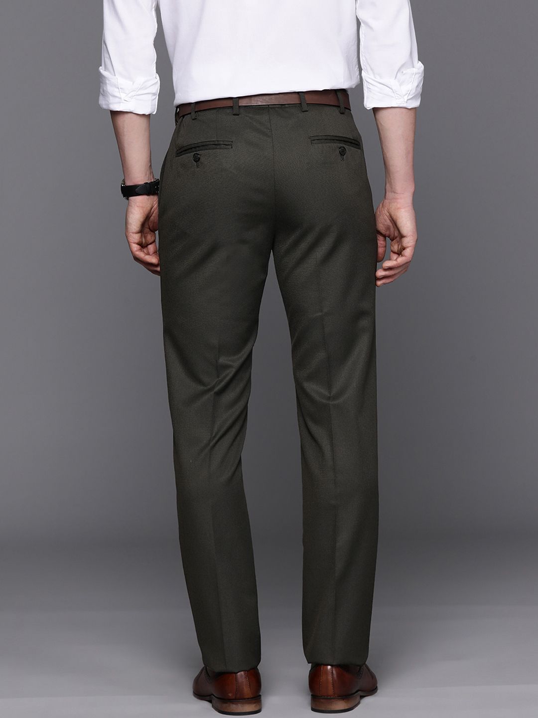 Raymond Men Slim Fit Formal Trousers