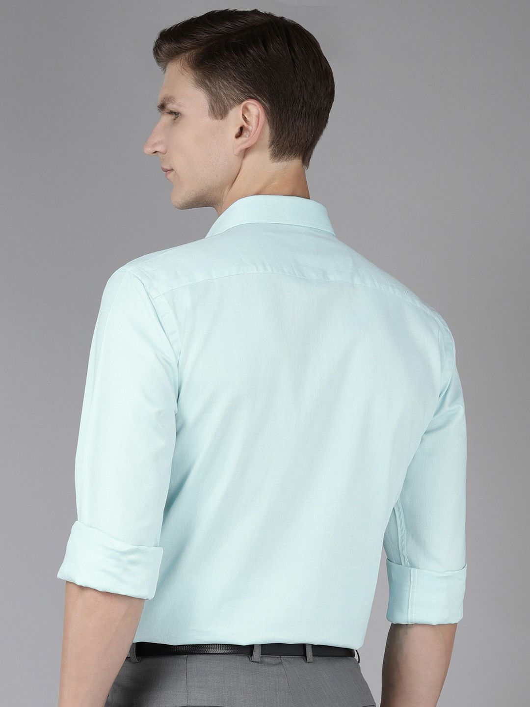 Park Avenue Textured Slim Fit Pure Cotton Formal Shirt