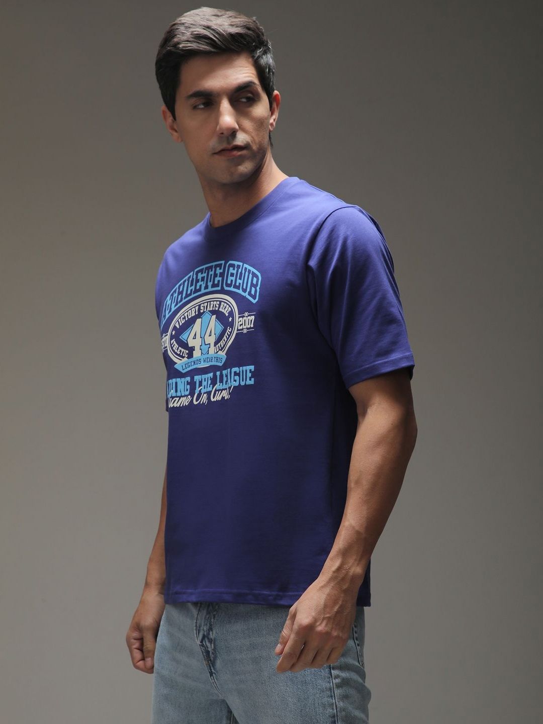 DILLINGER Men Typography Printed Round Neck Cotton T-shirt