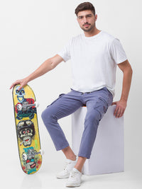 SPYKAR Men Grey Slim Fit Joggers Trousers