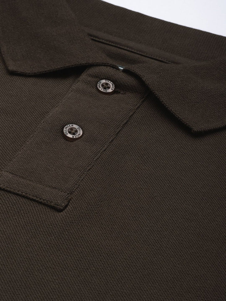 DILLINGER Men Polo Collar Pure Cotton T-shirt