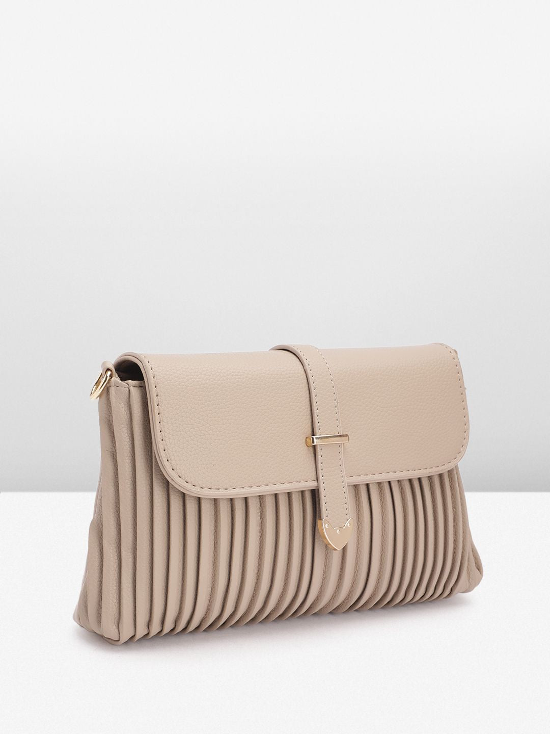 DressBerry Structured Pleated Sling Bag