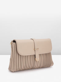 DressBerry Structured Pleated Sling Bag
