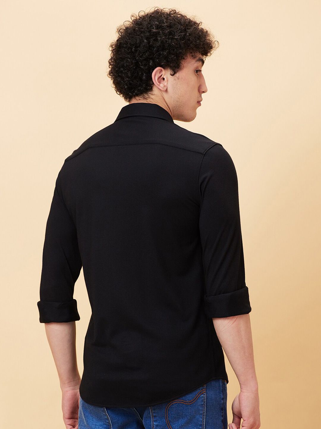 Being Human Spread Collar Slim Fit Casual Shirt