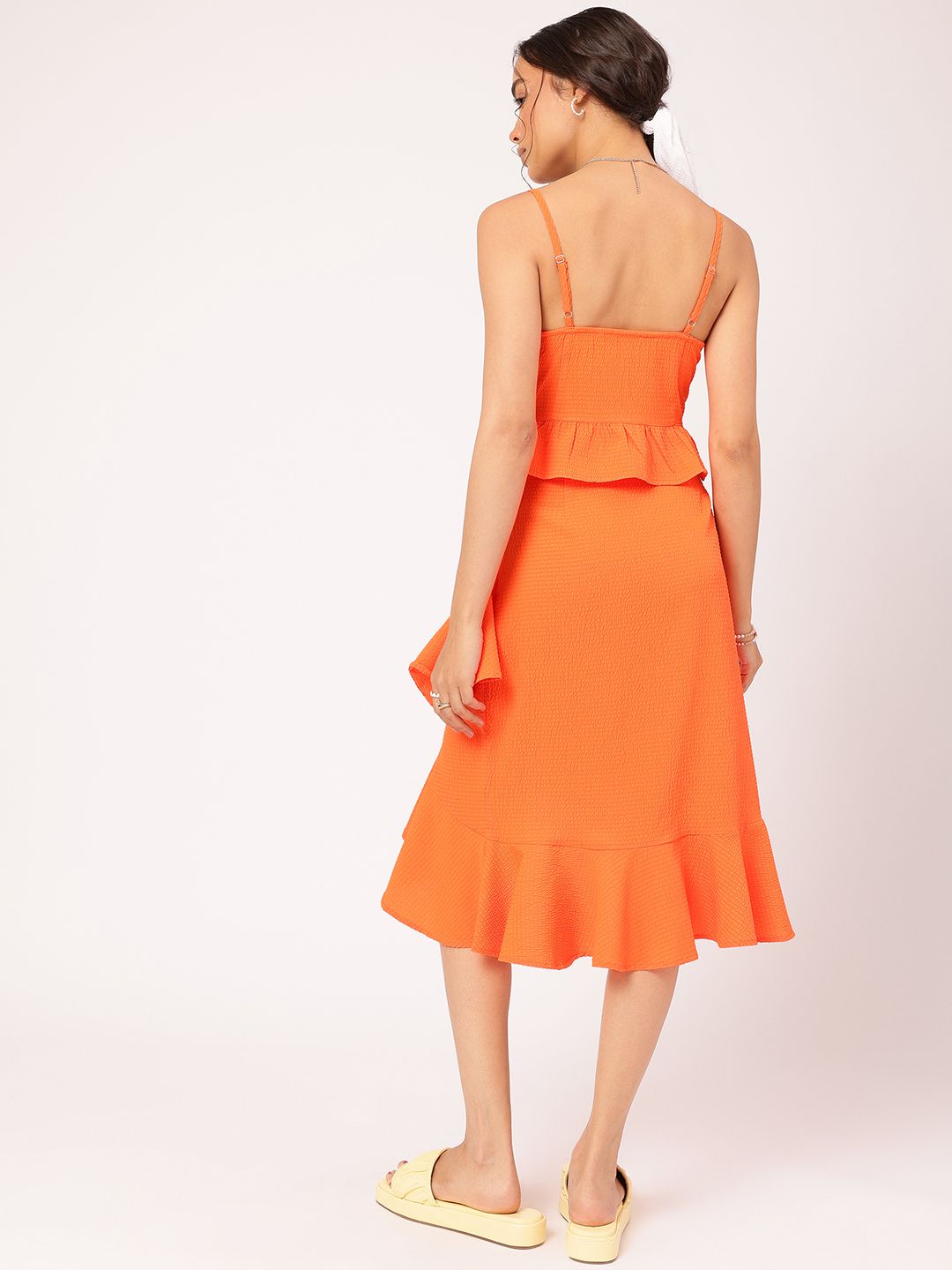 DressBerry Ruffles Charade Seersucker Top & Skirt Co-Ords