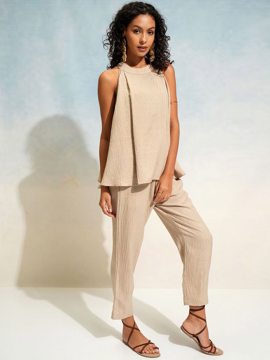 ESPYR By Tokyo Talkies Top With Trouser Co-Ords