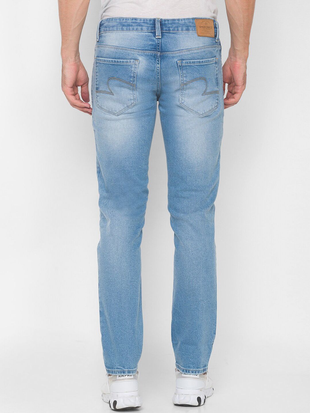 SPYKAR Men Blue Relaxed Fit Heavy Fade Pure Cotton Jeans