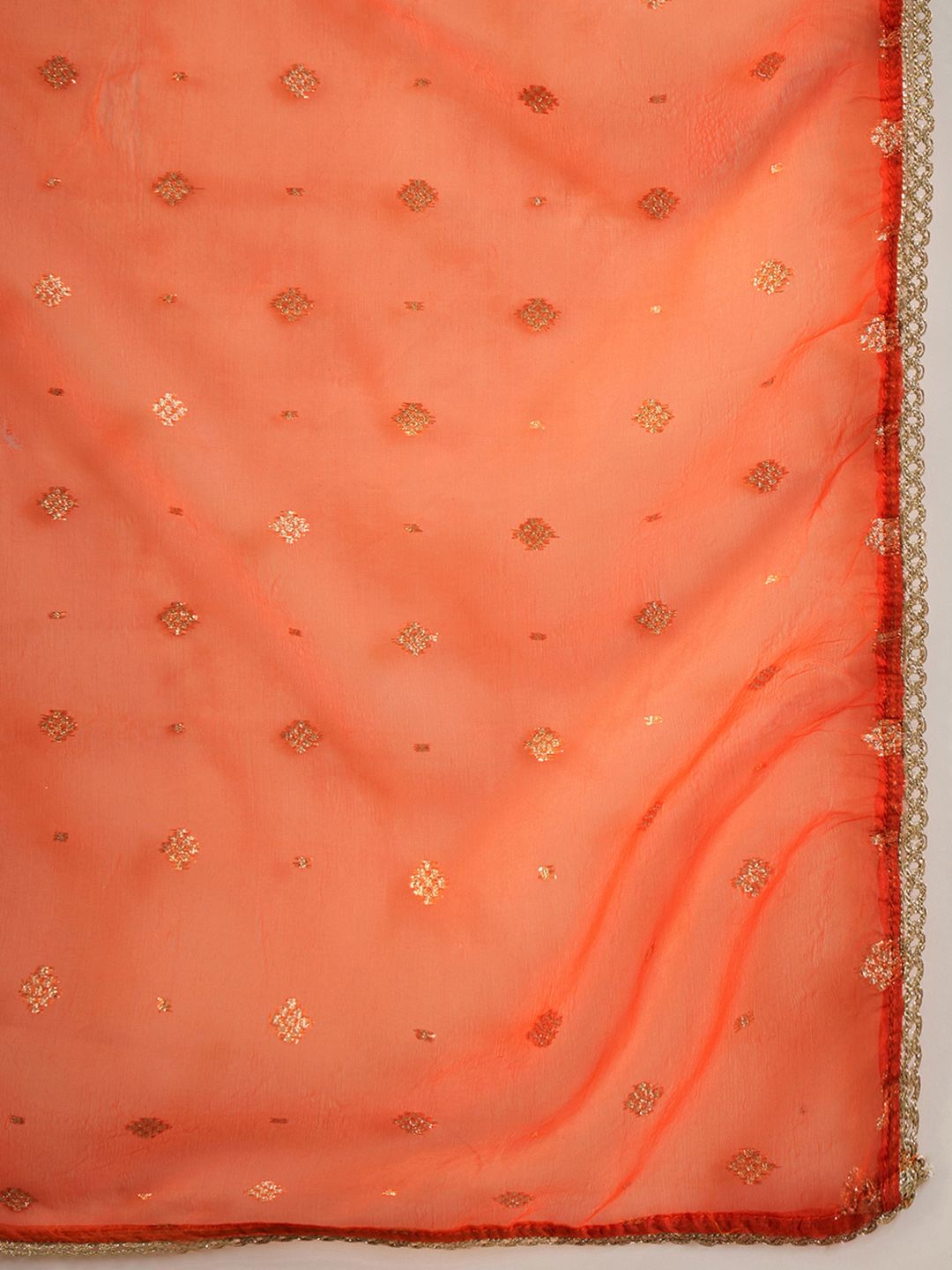 Indo Era Paisley Yoke Design Liva Straight Kurta With Trousers & Dupatta