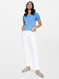 AND Self Design V-Neck Cotton Top