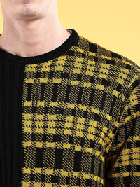 The Indian Garage Co Checked Acrylic Pullover