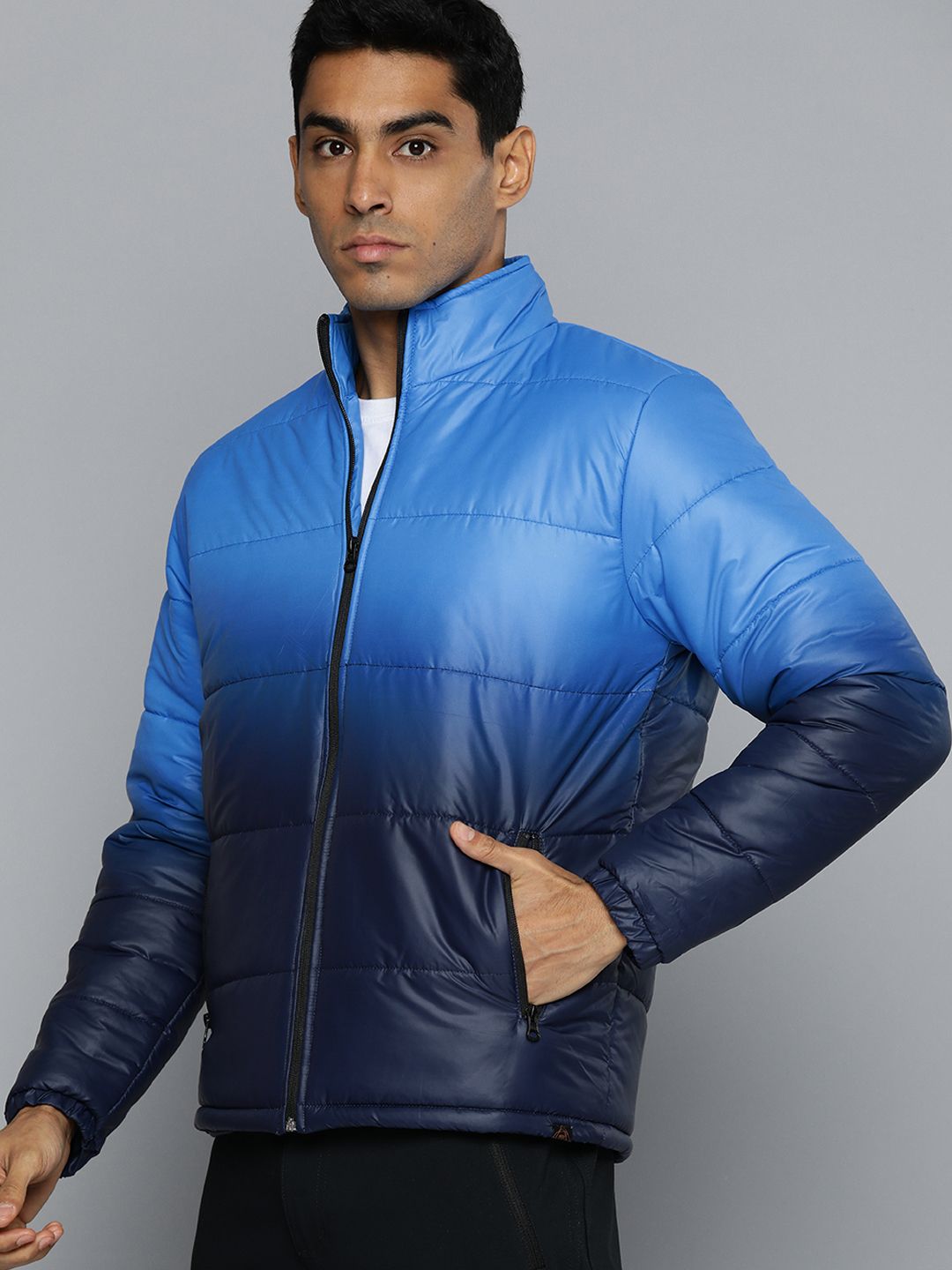 HRX by Hrithik Roshan Rapid-Dry Ombre Outdoor Sporty Jacket