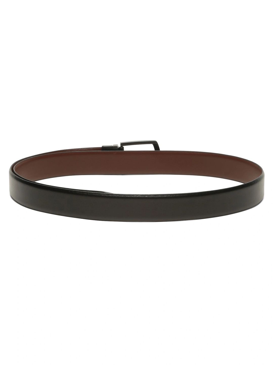 Teakwood Leathers Men Textured Leather Reversible Formal Belt