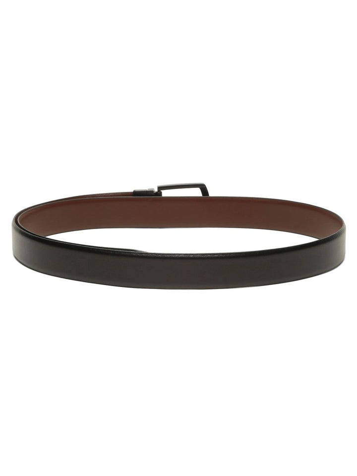 Teakwood Leathers Men Textured Leather Reversible Formal Belt