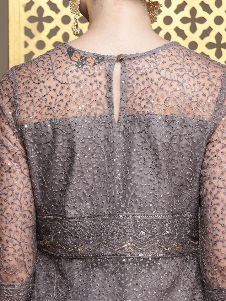 House of Pataudi Embroidered Sequined Jashn Kurta
