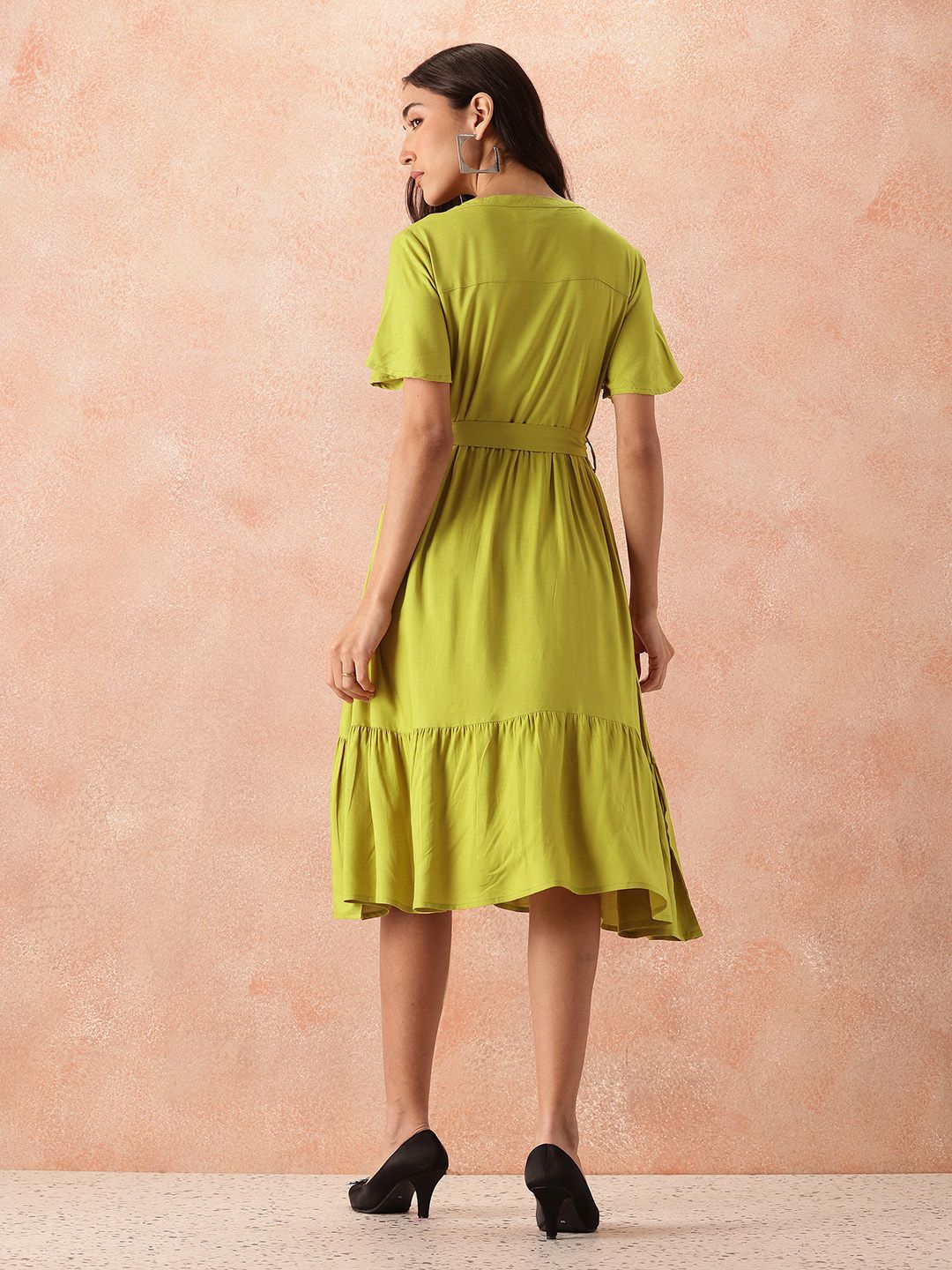 all about you A-Line Midi Dress with Belt