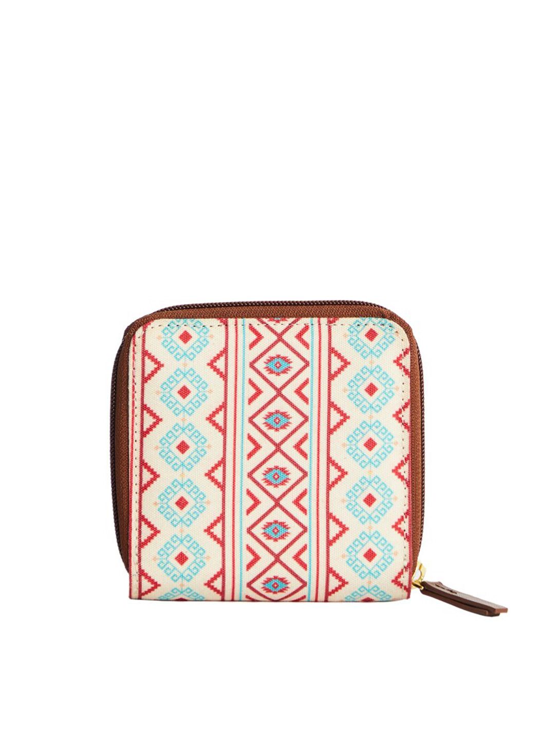 TEAL BY CHUMBAK Women Printed Zip Around Wallet