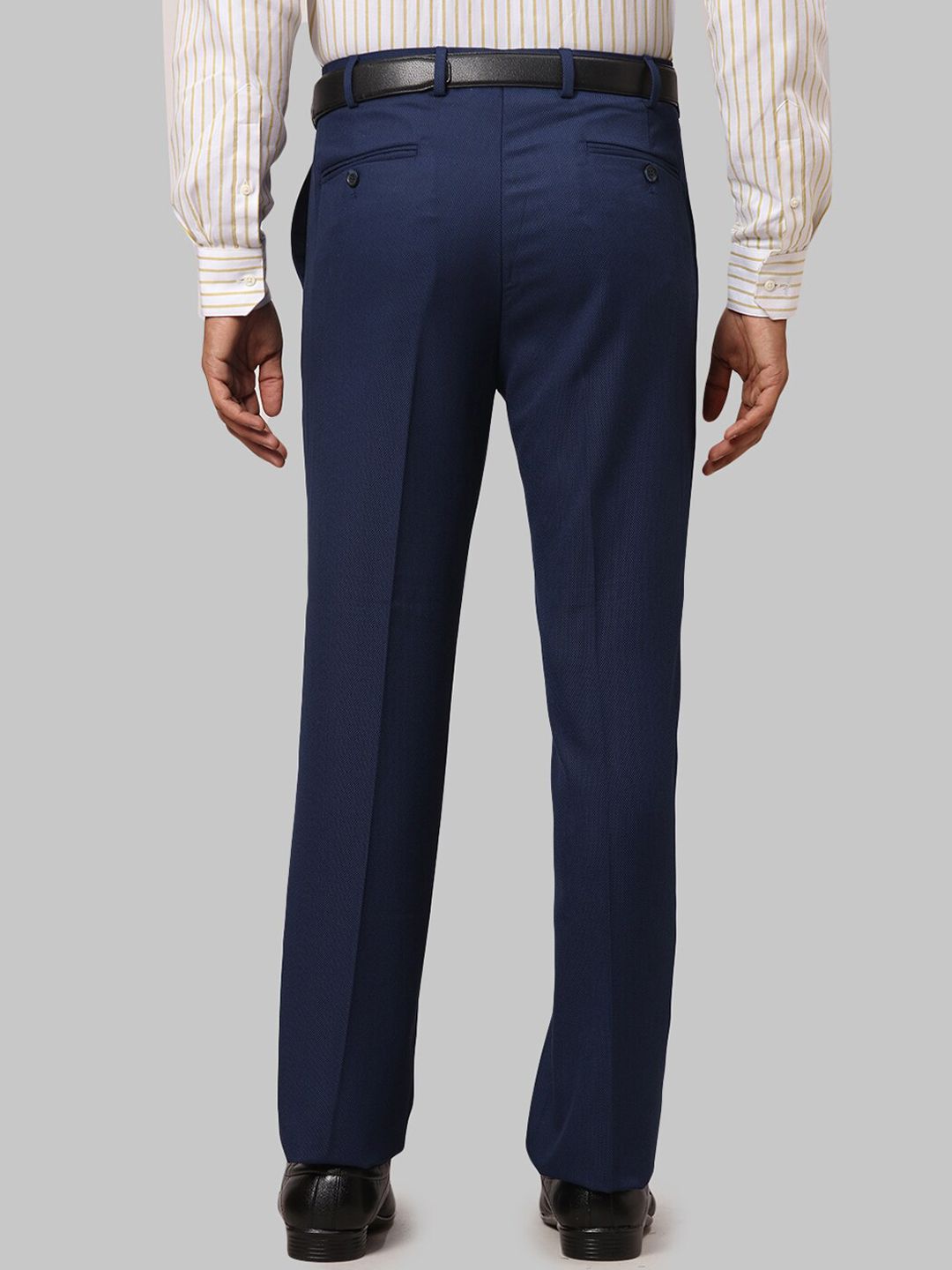 Park Avenue Men Solid Regular Fit Formal Trousers