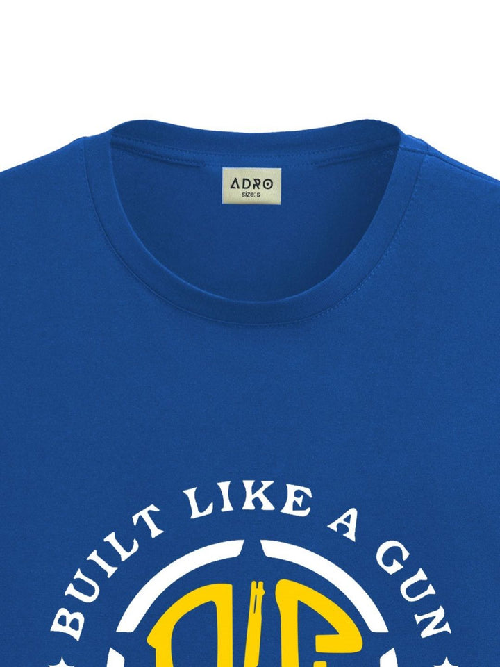 ADRO Men Typography Printed Applique T-shirt