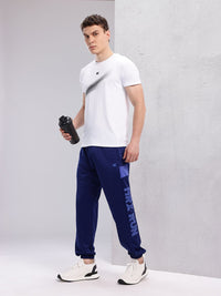 HRX by Hrithik Roshan Men Brand Logo Printed Mid-Rise Rapid-Dry Running Joggers