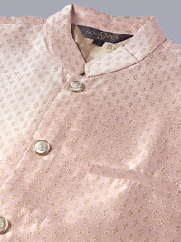 SOJANYA Embroidered Sequined Pure Cotton Kurta With Churidar With Nehru Jacket