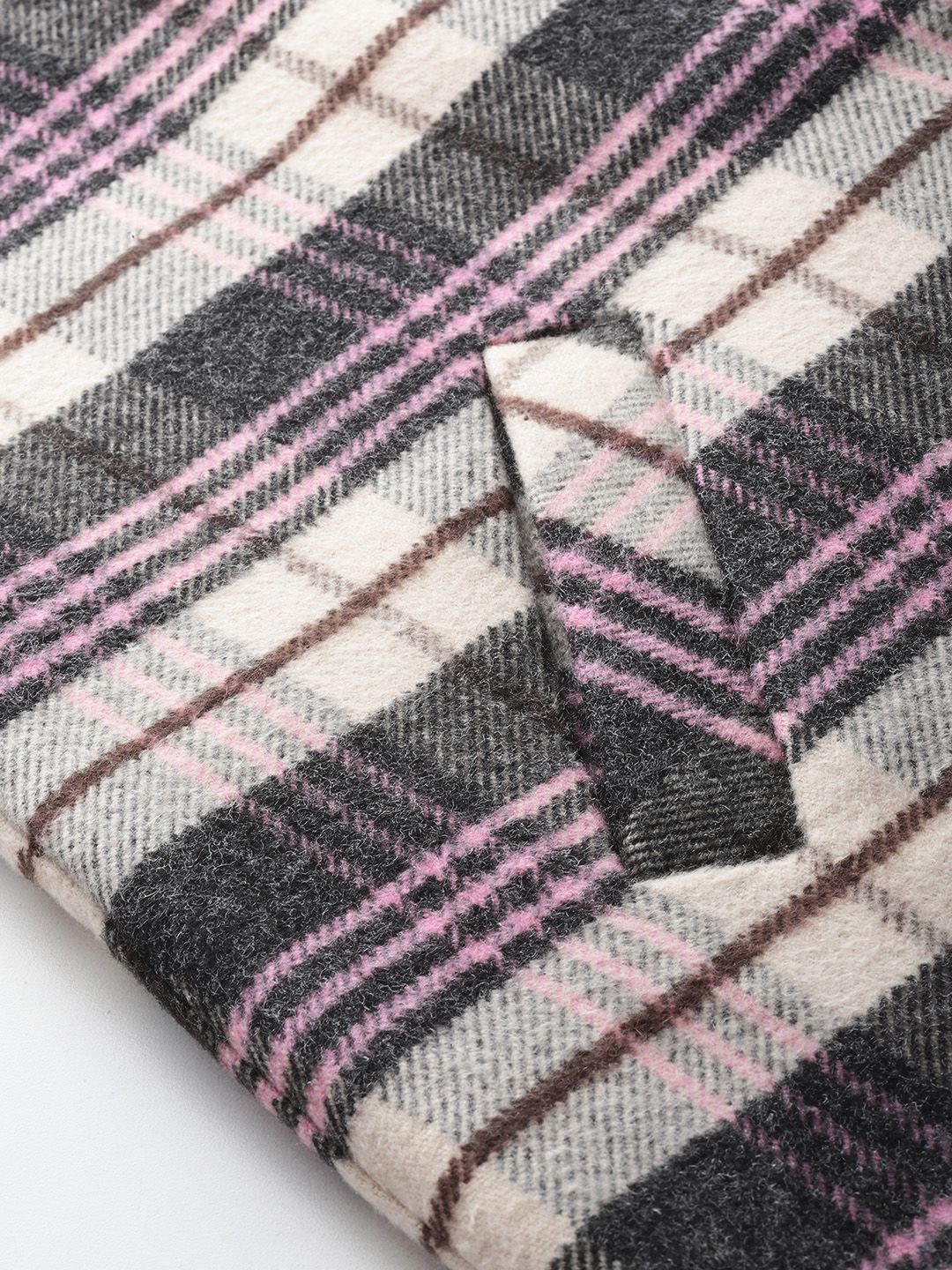 all about you Checked Tweed Overcoat