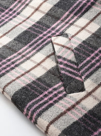 all about you Checked Tweed Overcoat