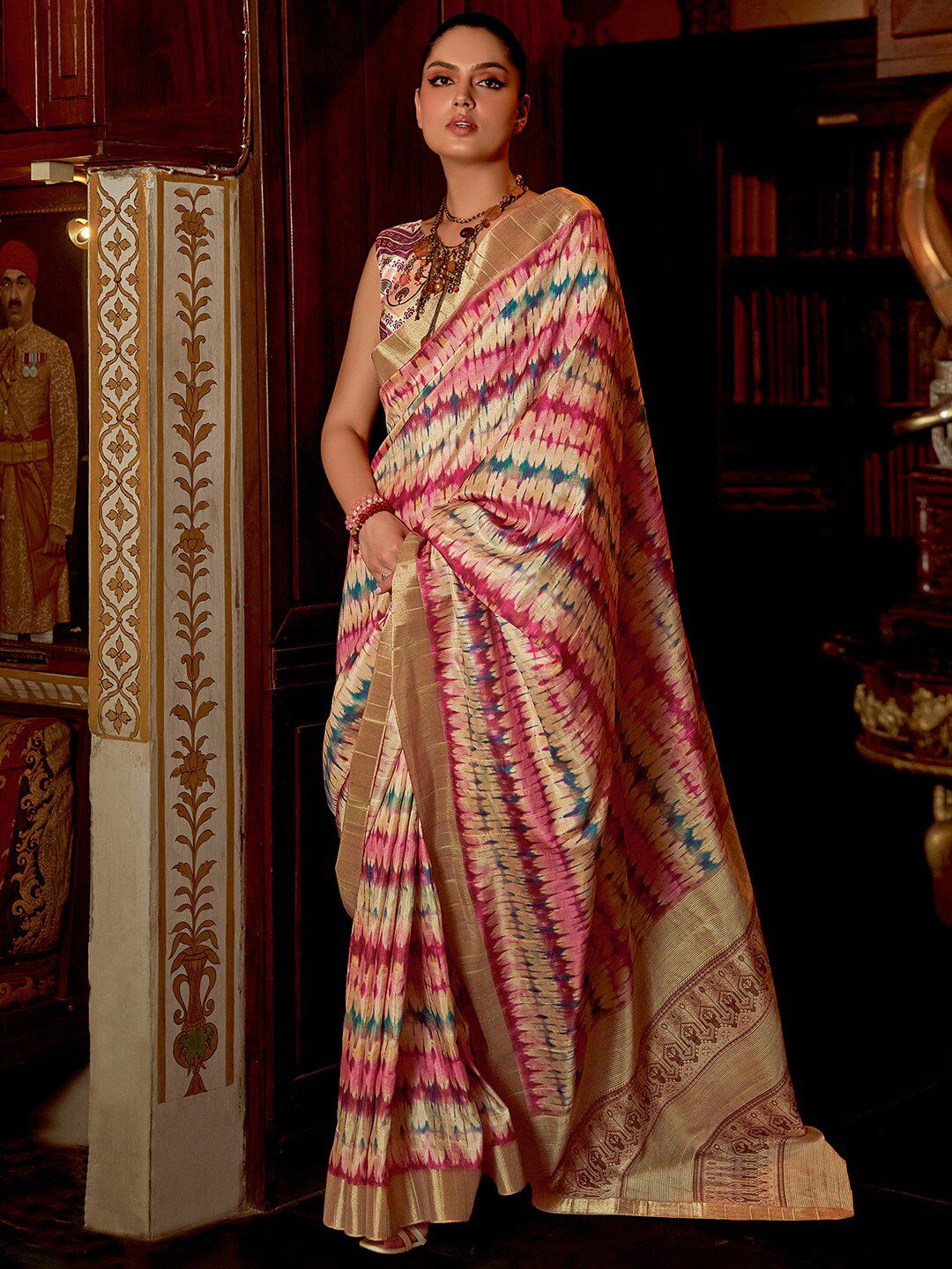 Saree mall Tie and Dye Zari  Sungudi Saree