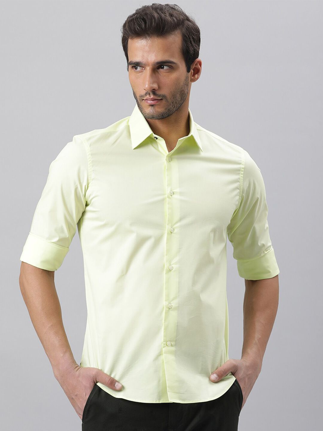RARE RABBIT Men Neutro Slim Fit Cotton Shirt