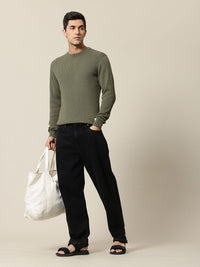 Mr Bowerbird Pure Cotton Self-Design Pullover Sweater