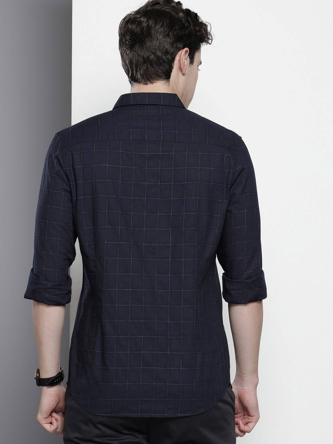 The Indian Garage Co Slim Fit Checked Casual Shirt