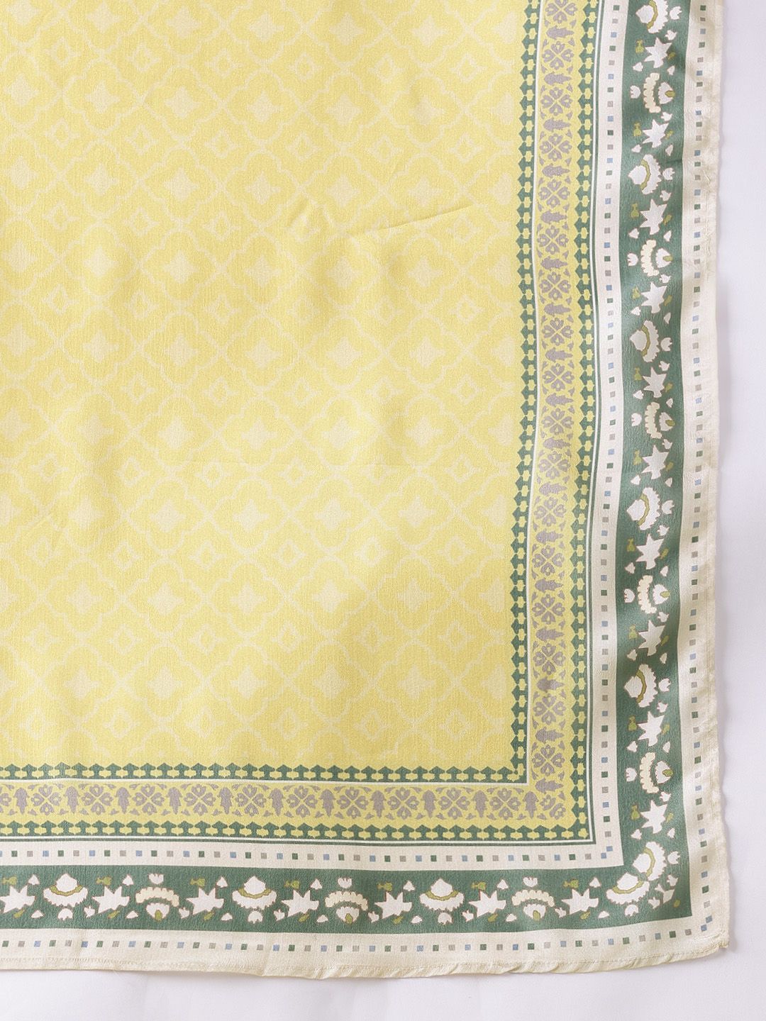 Anouk Indie Floral Printed Keyhole Neck Kurta with Palazzos & Dupatta