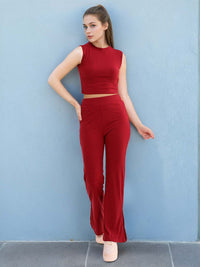 Freehand by The Indian Garage Co Sleeveless Crop Top & Trouser