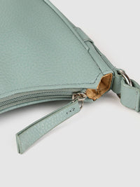 Lino Perros Women Sage Green Structured Baguette Bag
