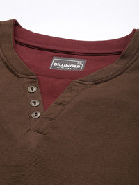 DILLINGER Men Airtex Fabric Solid T-shirt