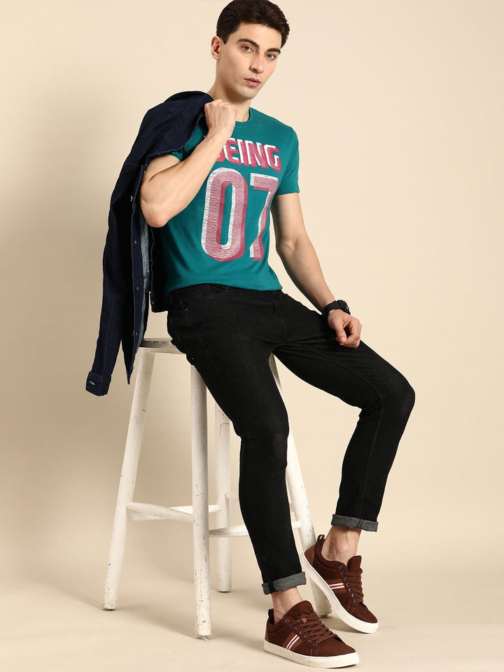 Being Human Men Typography Printed Pure Cotton T-shirt
